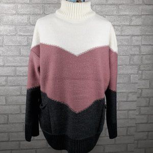 Plus  Size  Darkwin   Wool Long Sleeve Sweater